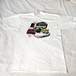 Vintage 1993 Fluidampr Racing T-Shirt Single Stitch USA Made Drag Street Drift X